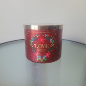 Love cotton candy champagne candle